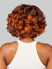 Loyalrose Bob Wig Body wave Orange mix Brown brown color frontal lace 13x4 Glueless 100% Human Hair layered style