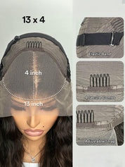 Loyalrose Pixie Wig Curly Copper Side part lace 13x4 Glueless 100% Human Hair