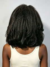 Loyalrose 13x4 Glueless Kinky Bob Wig | 100% Human Hair & Natural Black
