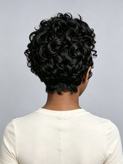 Loyalrose Pixie Curly Wave Wig | 6" Side Part 100% Human Hair