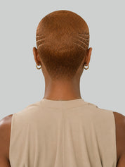 Loyalrose Pixie wig Lowcut 6 inches Brown 100% human hair Glueless with Full lace TWA with Fade and Hard Part style 11