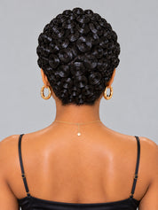 Loyalrose Pixie wig Finger wave 8 inches central part Multicolors 100% human hair Glueless frontal lace 13*4