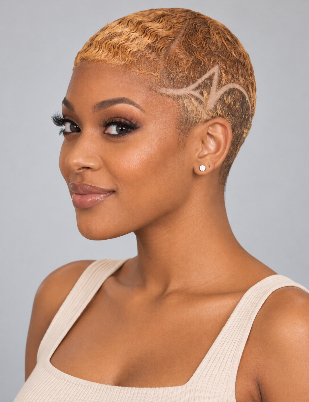 Brown_Honey_TWA_Pixie_Full_Lace_Human_Hair_Wig_Hard_Part_Front_View.png
