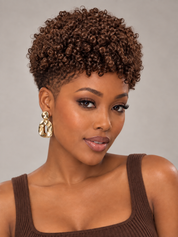 Loyalrose Pixie wig Afro Lowcut 8 inches Multicolors 100% human hair Glueless with Full lace