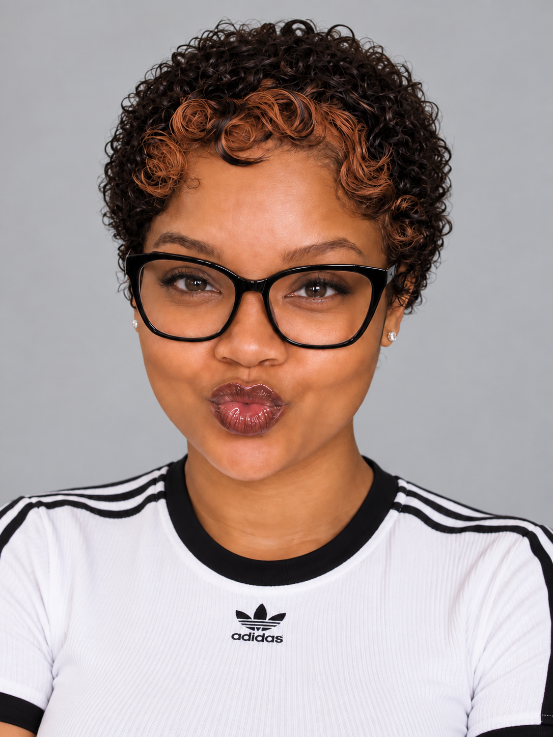 Loyalrose Pixie wig free part Deep curly Multicolor 100% human hair with lace 13*4 Glueless Face-framing highlights