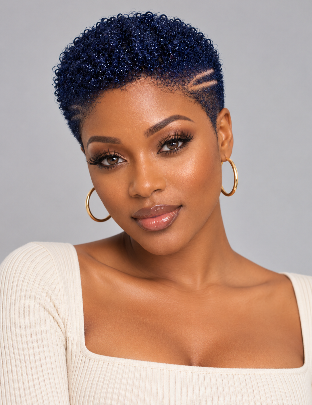 Loyalrose_8_Inch_Deep_Blue_Afro_Lowcut_Wig_Front_View_-_Full_Lace_Human_Hair_with_Hard_Part.png