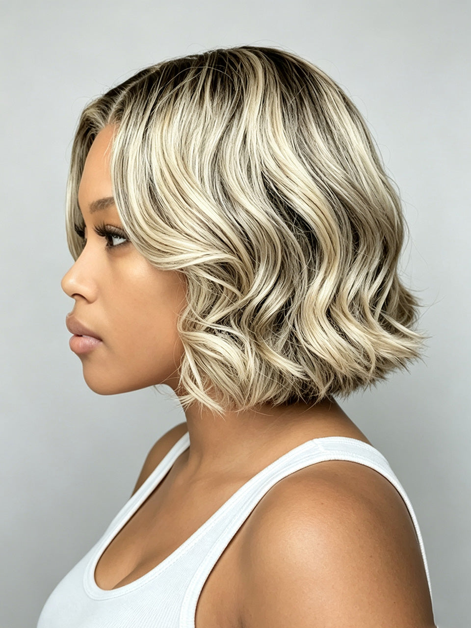 Loyalrose Black Mixed 613 Bob Wig 13x4 Glueless 100% Human Hair