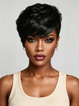 Loyalrose Topper Side part Machine made 100% human hair Glue-free (not a wig) style 2