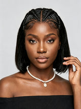Loyalrose 13x6 Lace braided lisse wig with babyhair without glue 100% Human Hair