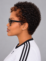 Loyalrose Pixie wig free part Deep curly Multicolor 100% human hair with lace 13*4 Glueless Face-framing highlights