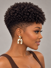 Loyalrose Pixie wig Afro Lowcut 8 inches Multicolors 100% human hair Glueless with Full lace