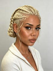 Loyalrose fashion braind full lace wig color Blonde without glue Premium Hybrid