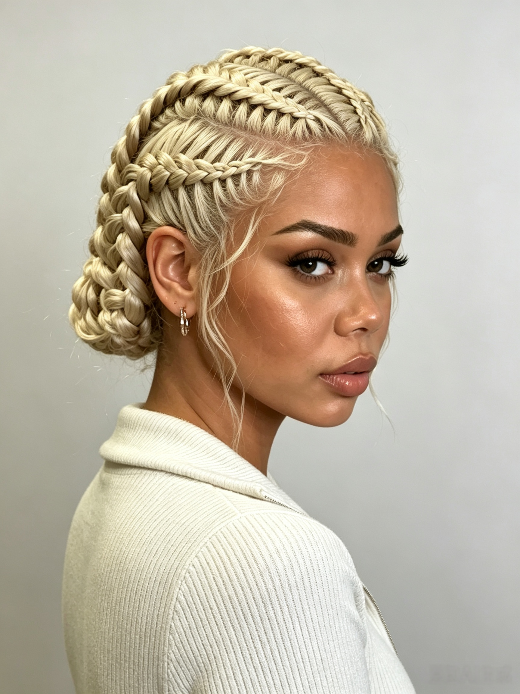 Loyalrose fashion braind full lace wig color Blonde without glue Premium Hybrid