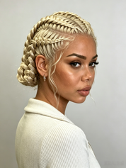 Loyalrose fashion braind full lace wig color Blonde without glue Premium Hybrid