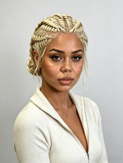 Loyalrose fashion braind full lace wig color Blonde without glue Premium Hybrid