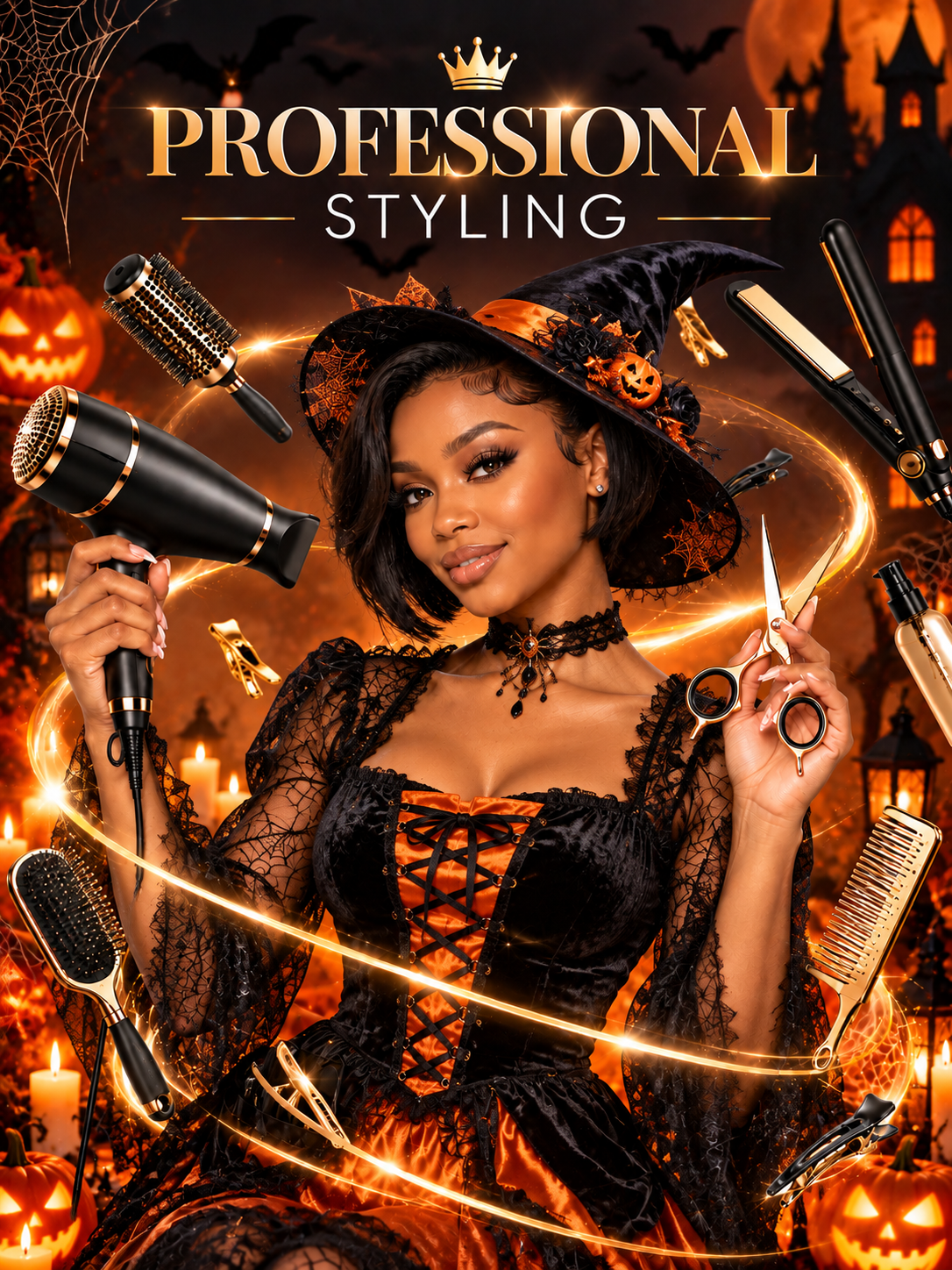 Complimentary hairstylist styling worth $80