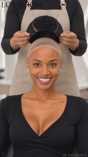Loyalrose Pixie wig Afro 6 inches Black 100% human hair Glueless with Full lace TWA with Fade and Hard Part style 20