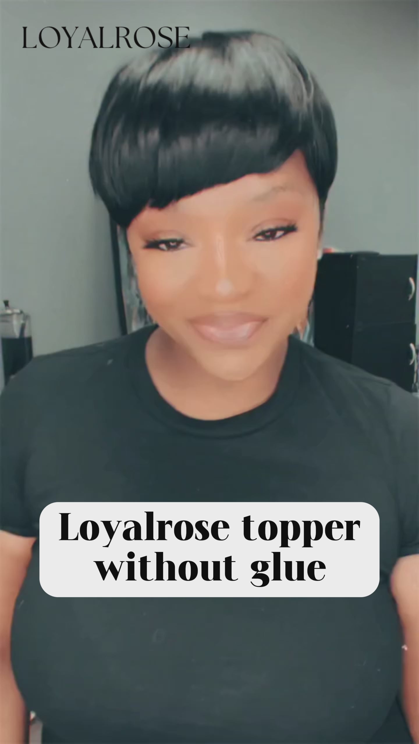 Loyalrose Topper Straight 6" Multiple colors Glueless 100% human hair (not a wig)