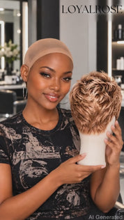 Loyalrose Short Straight Pixie Wig 100% human hair Glueless For Black Women