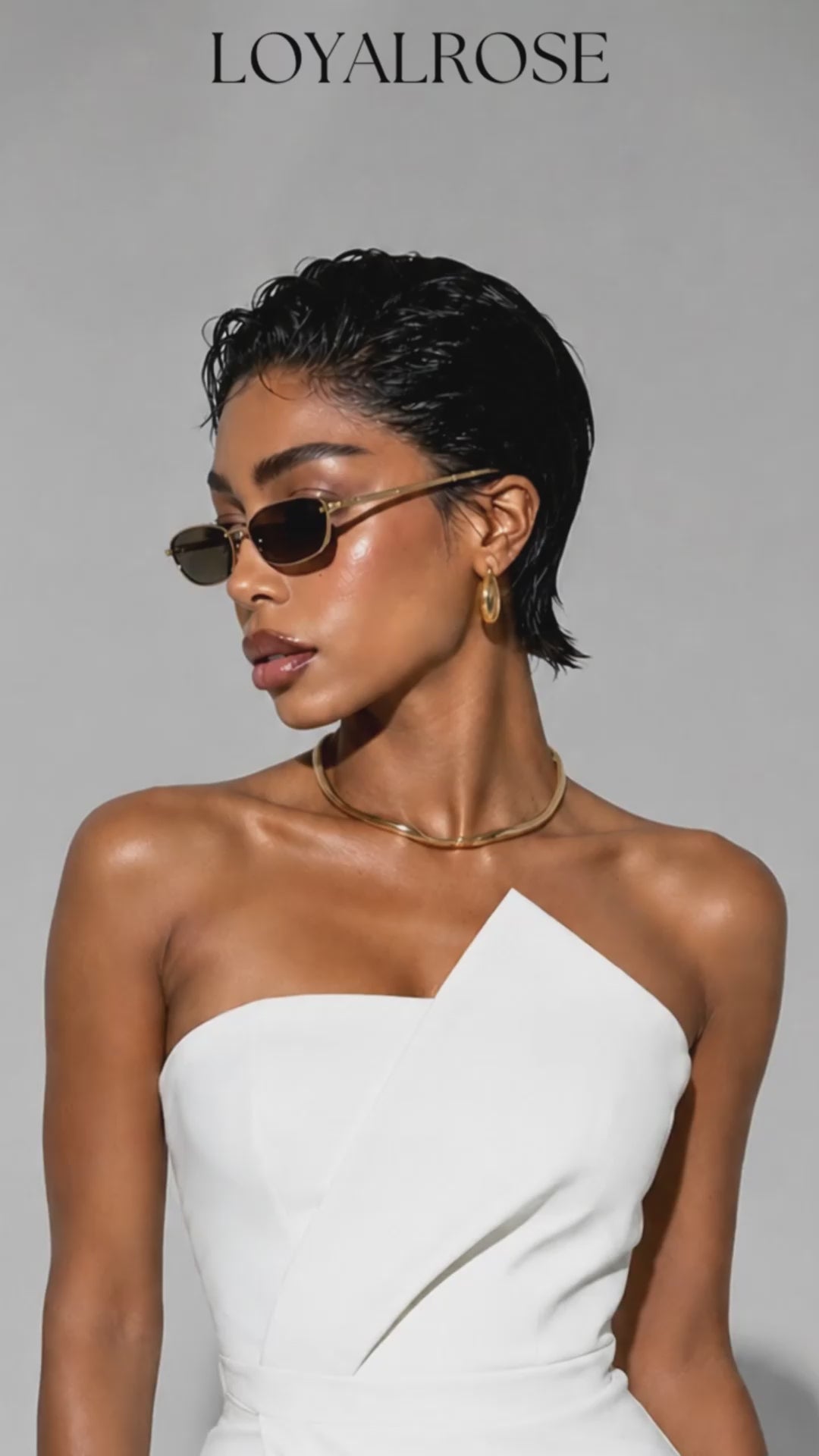 Loyalrose Pixie slicked-back hair Wig 13x4 lace Glueless 100% Human Hair style 2